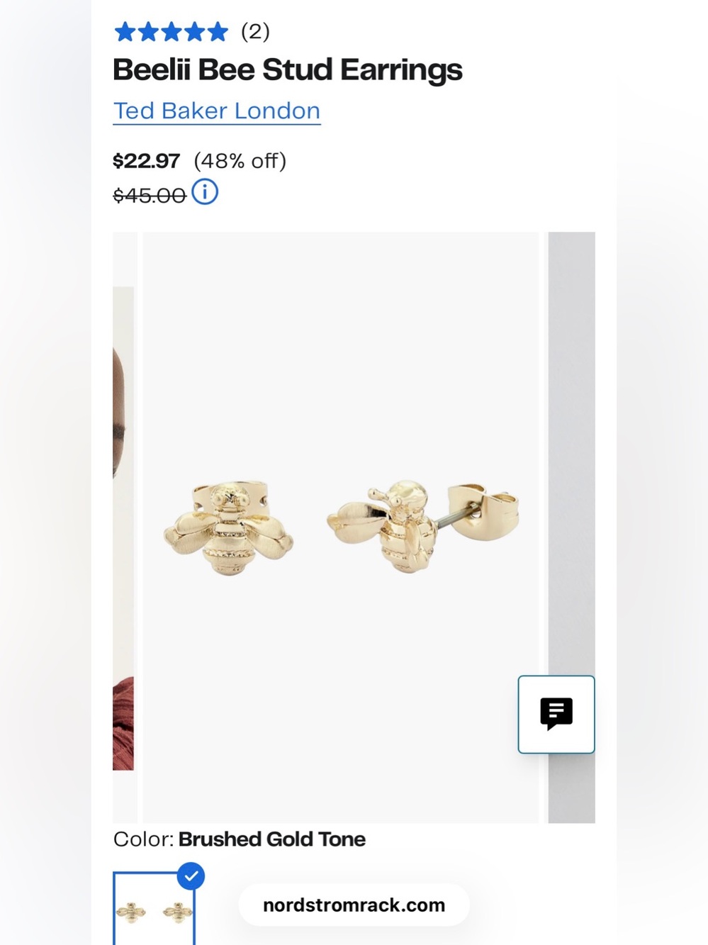 Beelii Bee Stud Earrings
Ted Baker London